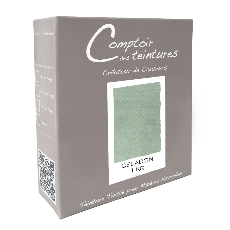 Mélange Celadon - Teinture Textile pour Lin, Soie, Coton et Viscose