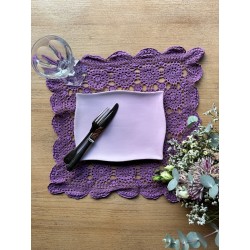 Napperon set de table violet