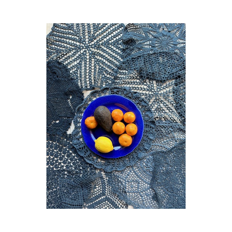 napperons sets de table coloris bleu nuit