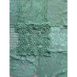 comptoir des teintures napperons au crochet vert nature